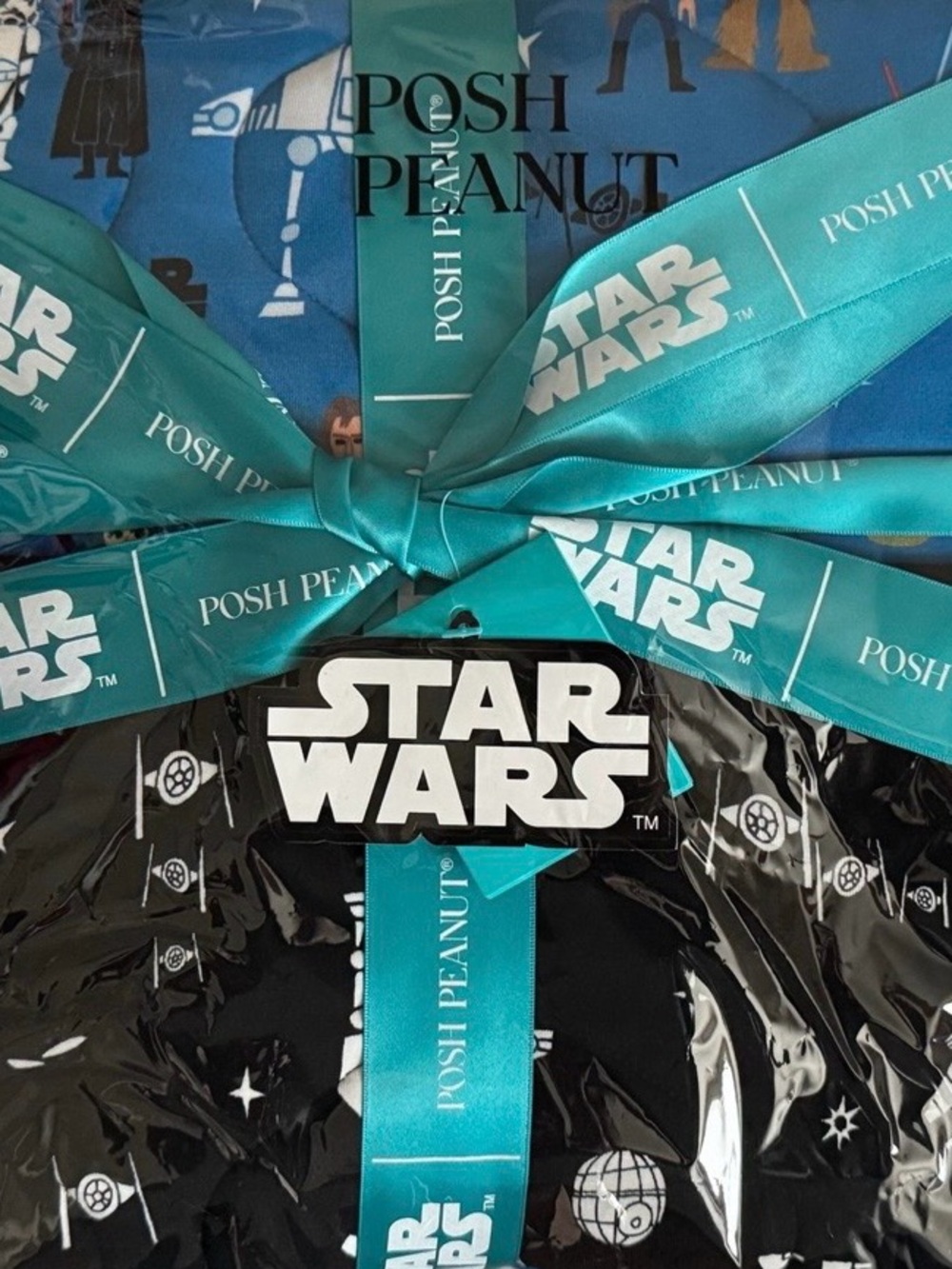 NIB Posh Peanut Star Wars Reversible Quilted Patoo Blanket